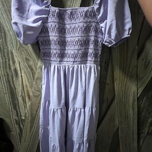 SHEIN Lavender Long Sleeve Dress